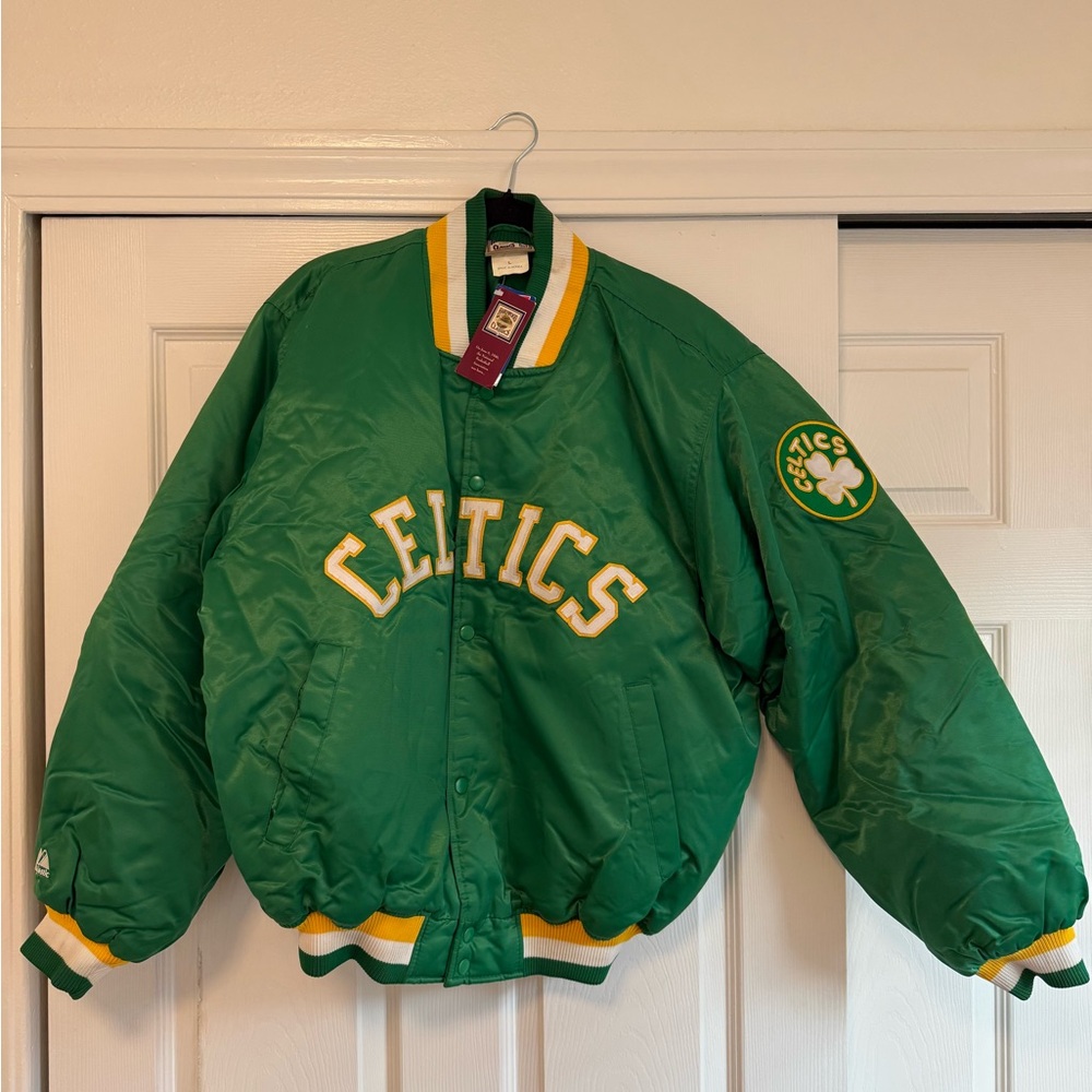 NBA Celtics Green Vintage Bomber Jacket